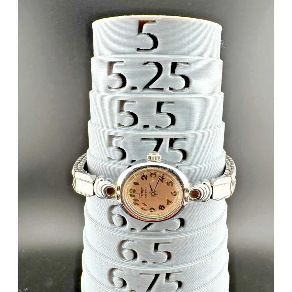 Vintage Timex Quartz Ladies Watch Oval Art Deco Style